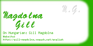 magdolna gill business card